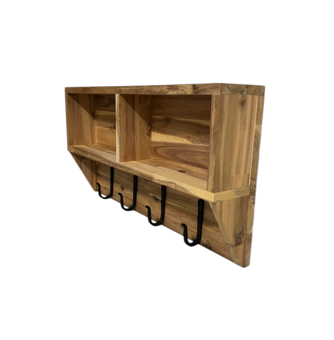Shelf with Coat Rack