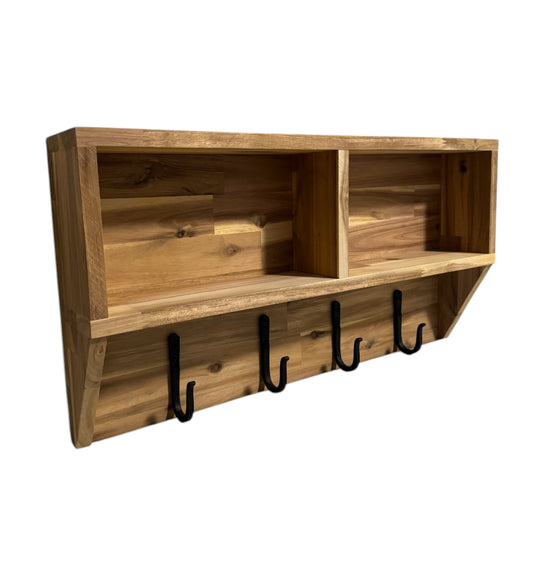 Shelf with Coat Rack