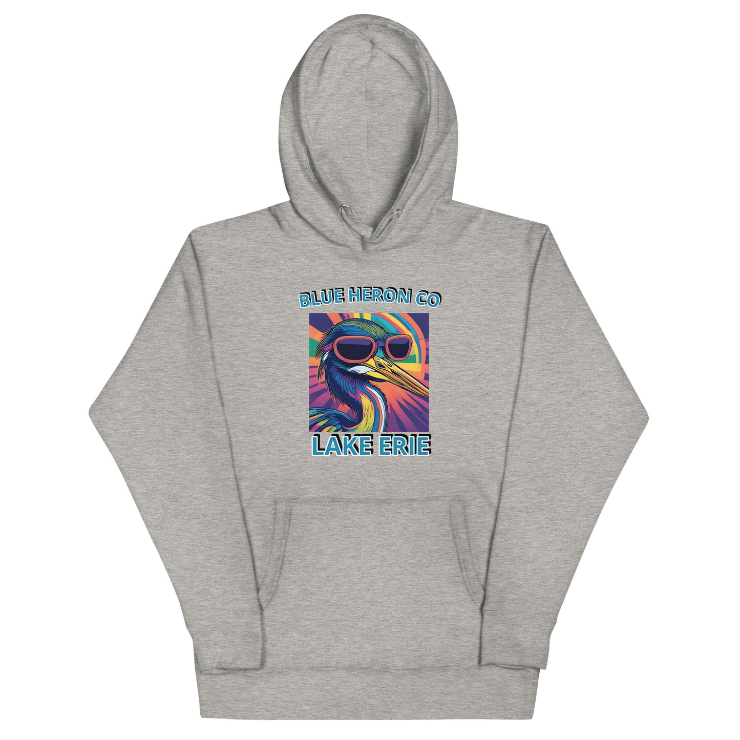 Colorful Heron Hoodie - Lake Erie