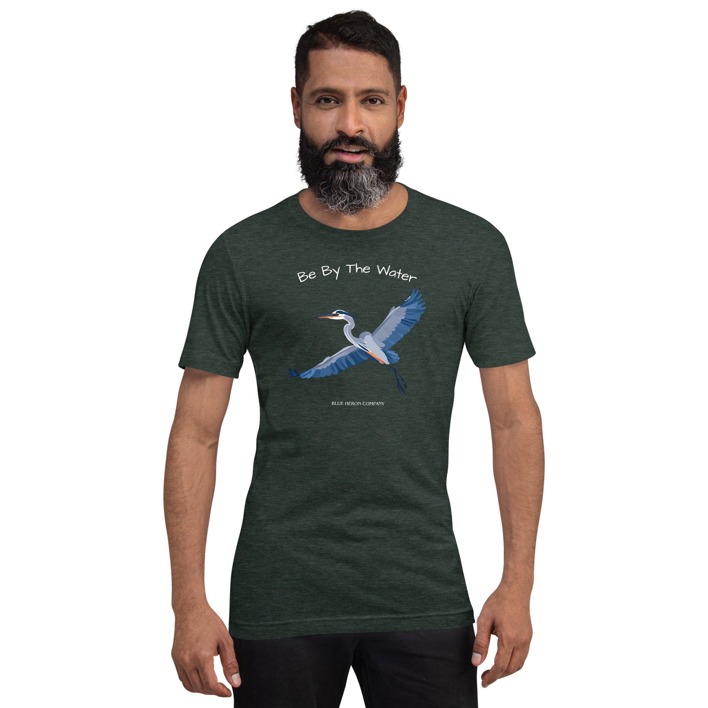 Be By The Water 2 - Mens Blue Heron