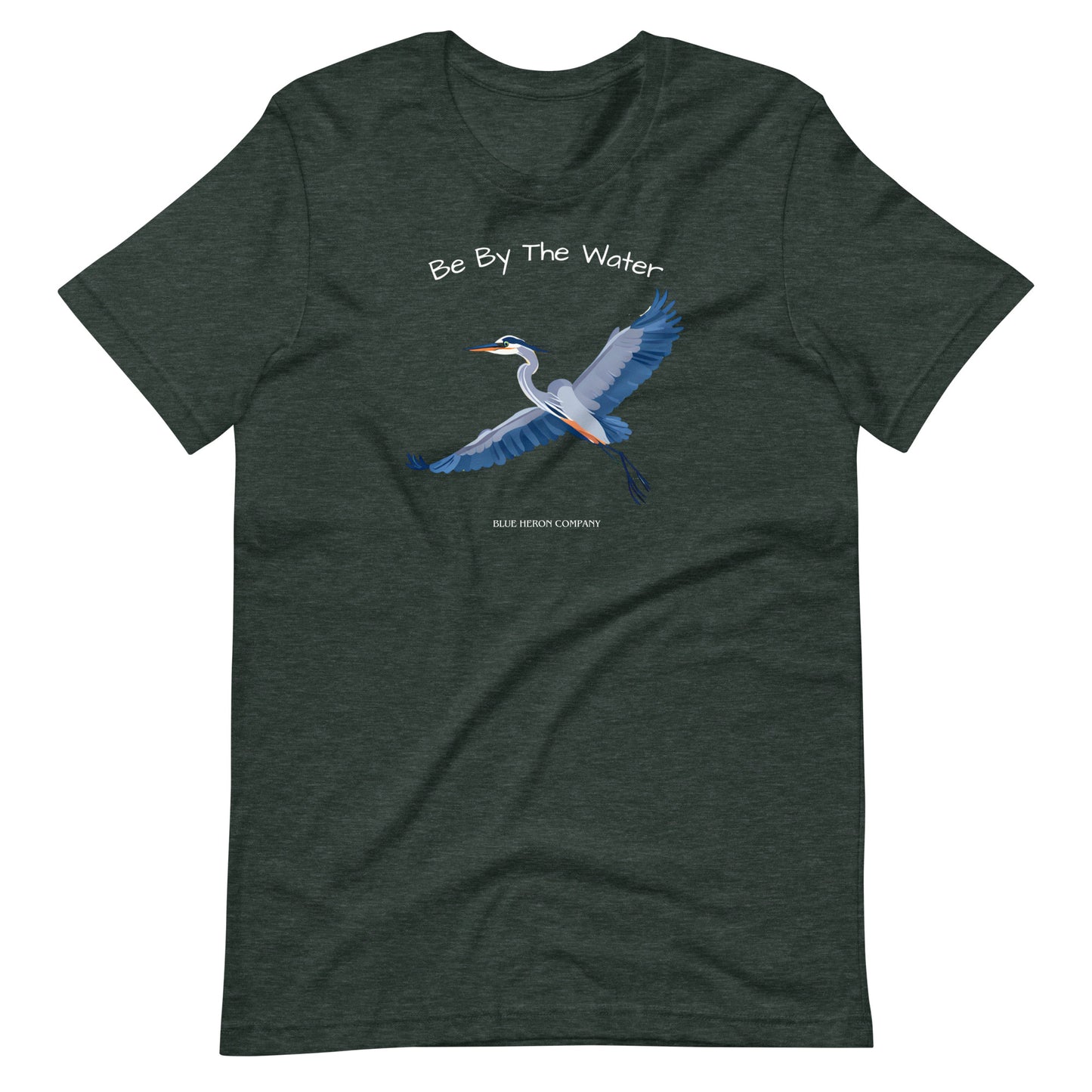 Be By The Water 2 - Mens Blue Heron