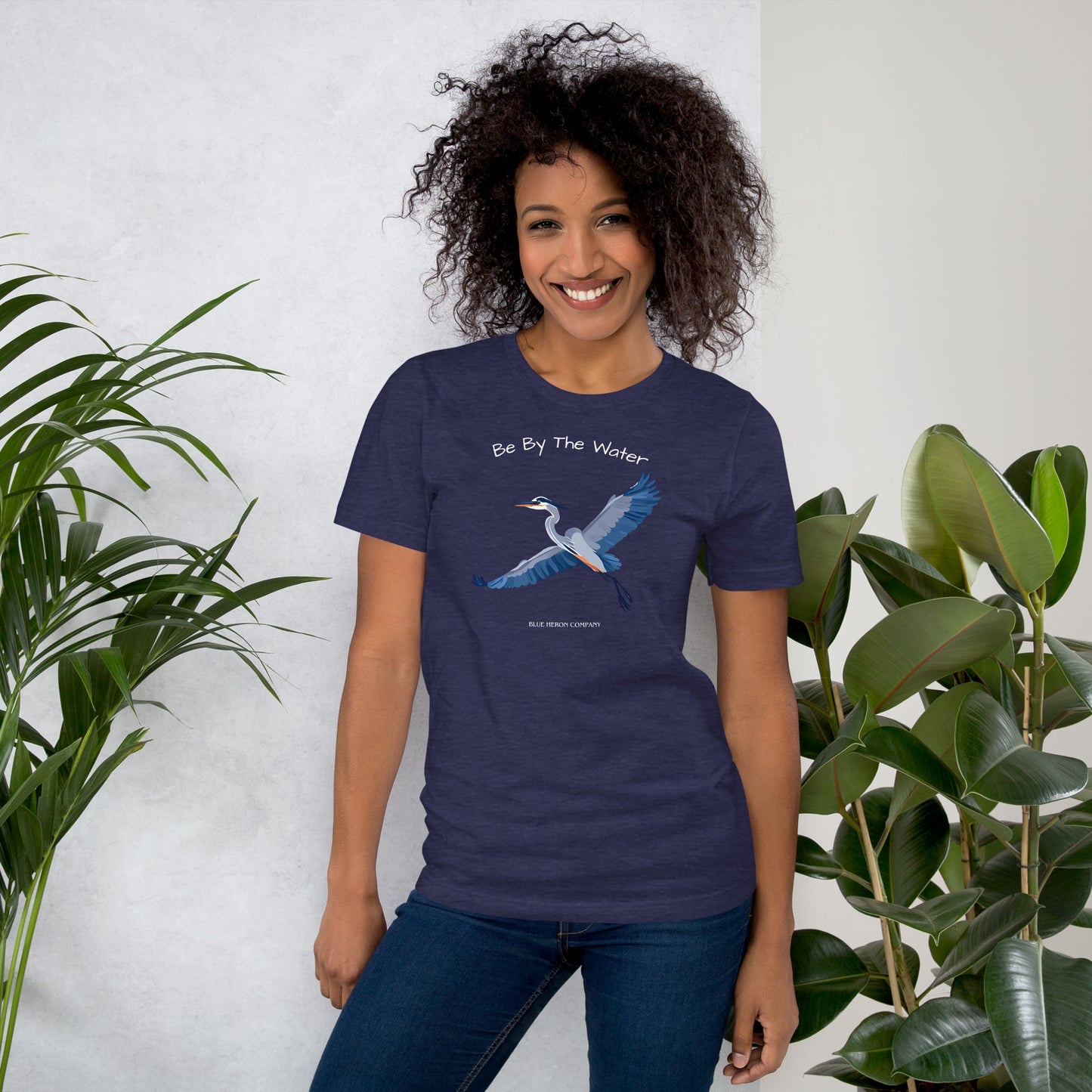 Be By The Water Tee - Womens Blue Heron