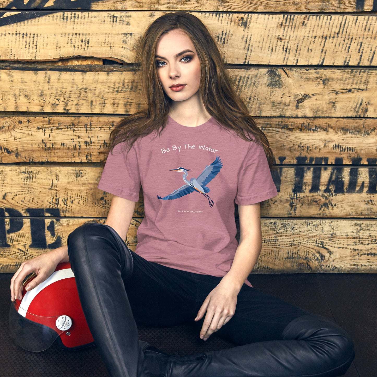 Be By The Water Tee - Womens Blue Heron