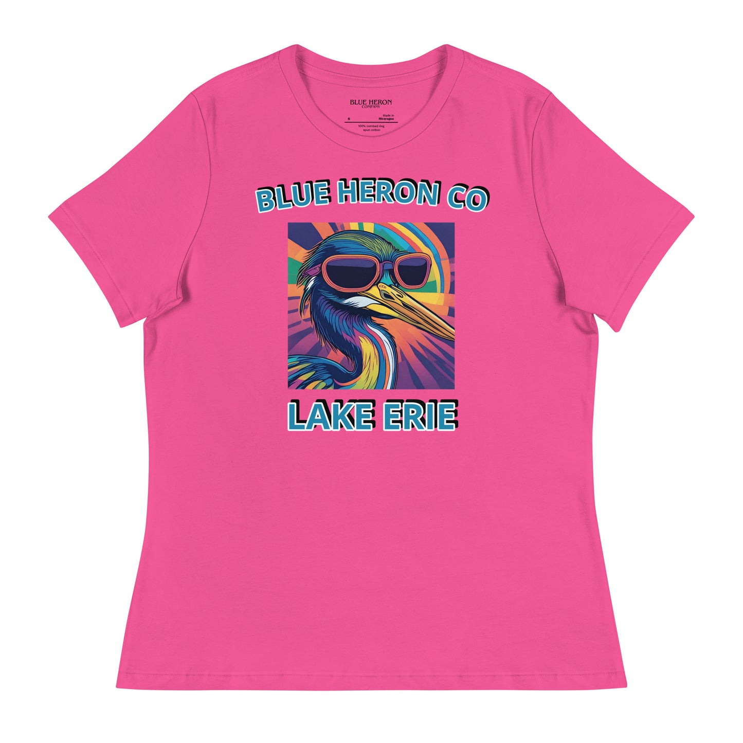 Colorful Heron Women's Relaxed T-Shirt - Lake Erie