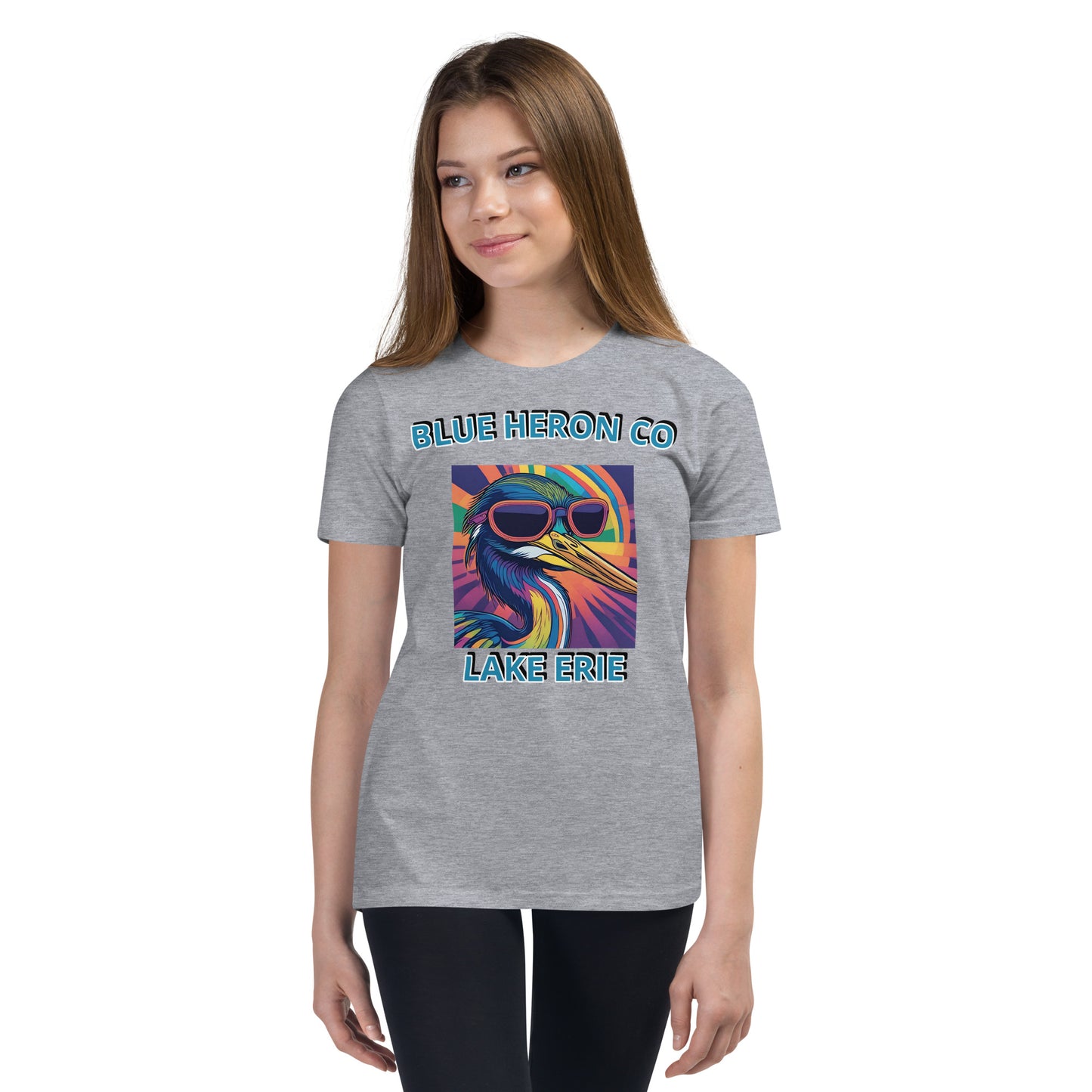 Colorful Heron Youth Short Sleeve Tee