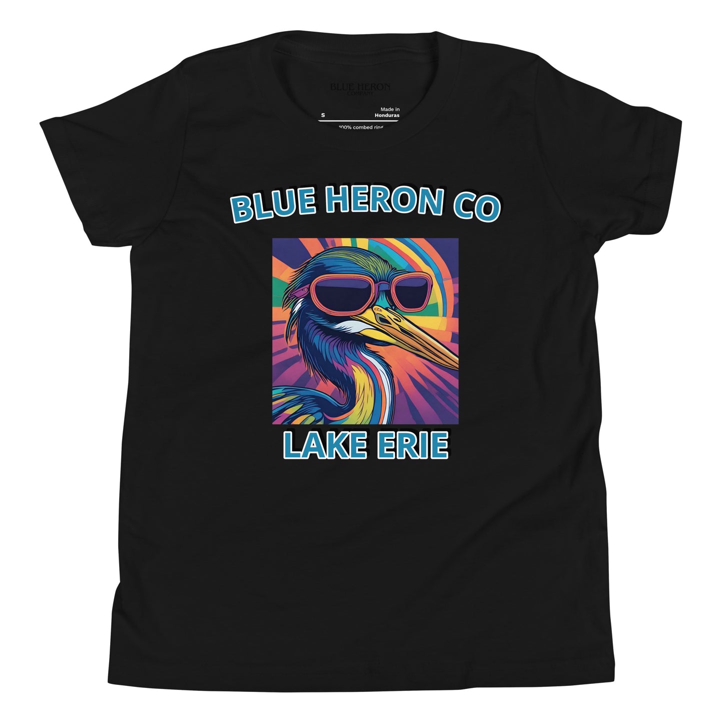 Colorful Heron Youth Short Sleeve Tee