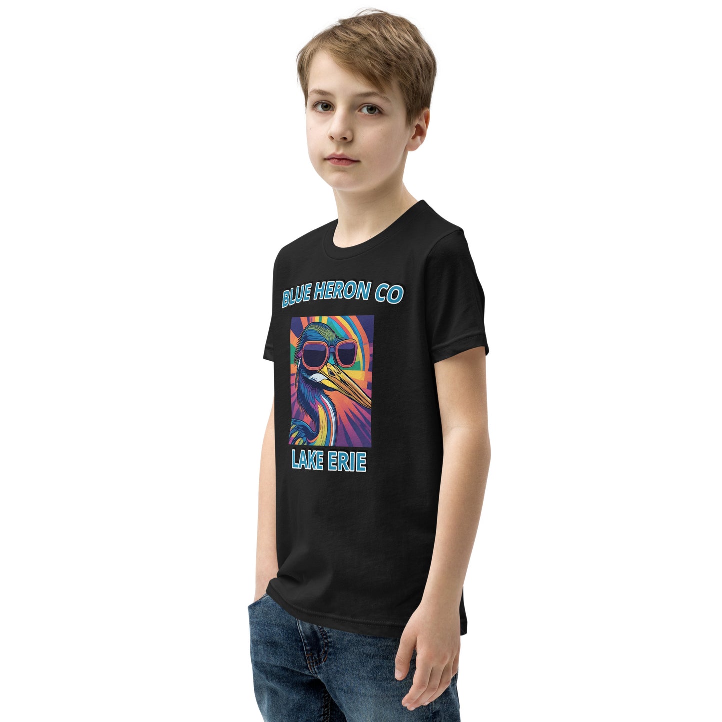Colorful Heron Youth Short Sleeve Tee