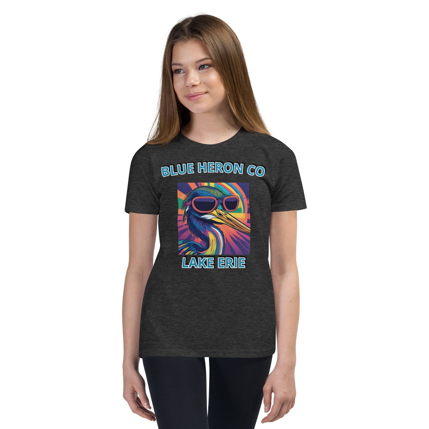 Colorful Heron Youth Short Sleeve Tee