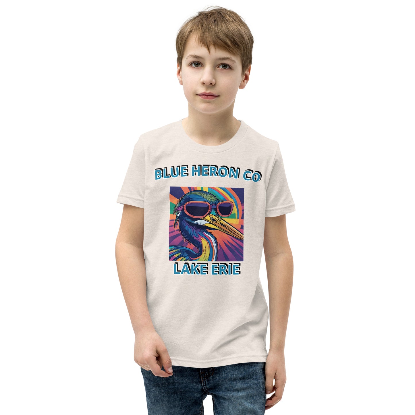 Colorful Heron Youth Short Sleeve Tee