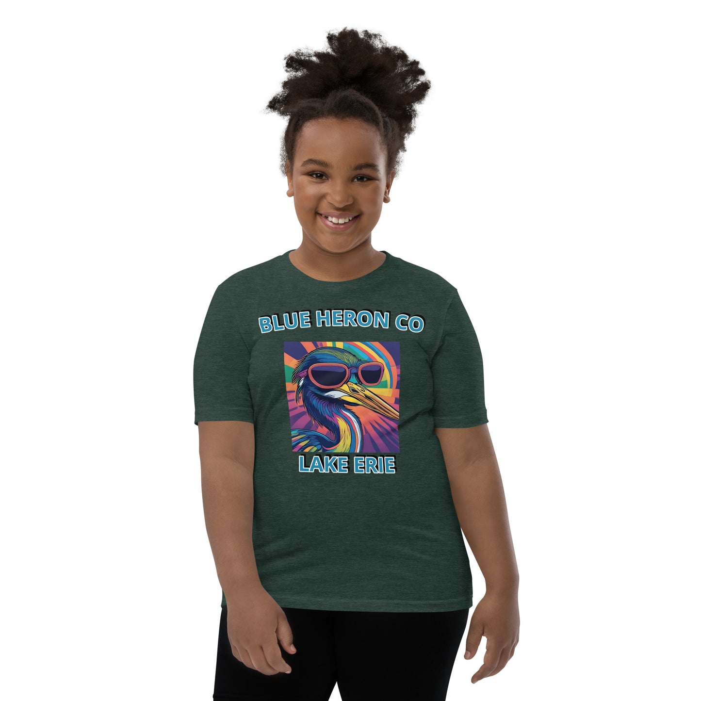 Colorful Heron Youth Short Sleeve Tee