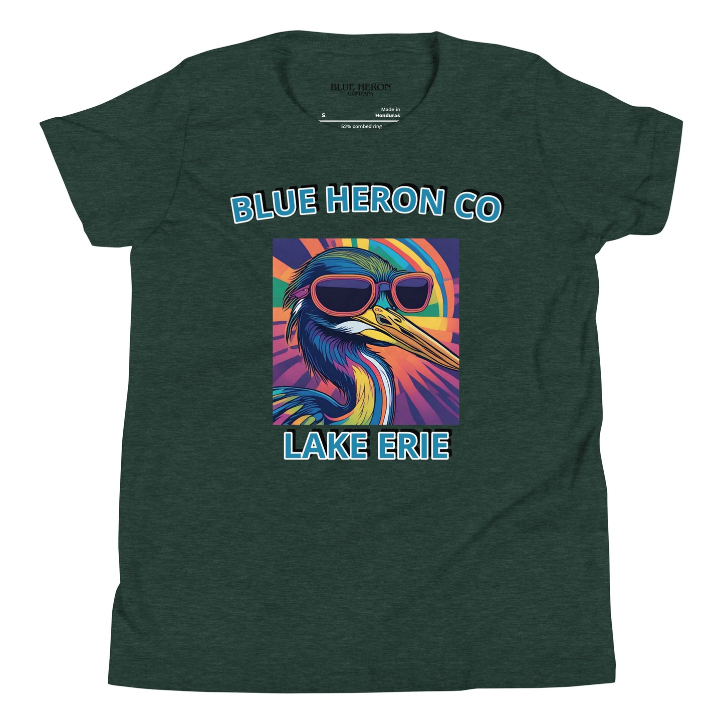 Colorful Heron Youth Short Sleeve Tee