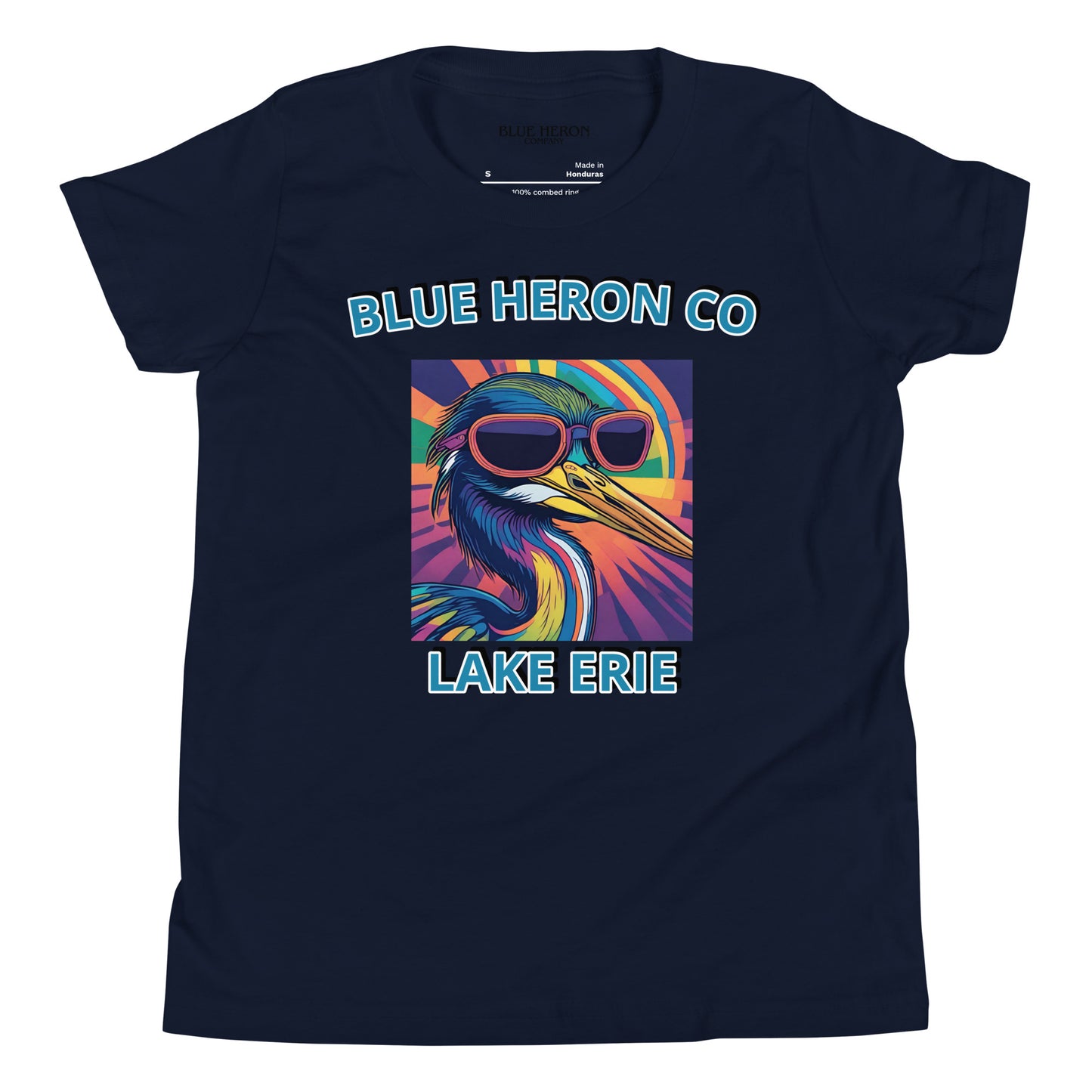 Colorful Heron Youth Short Sleeve Tee