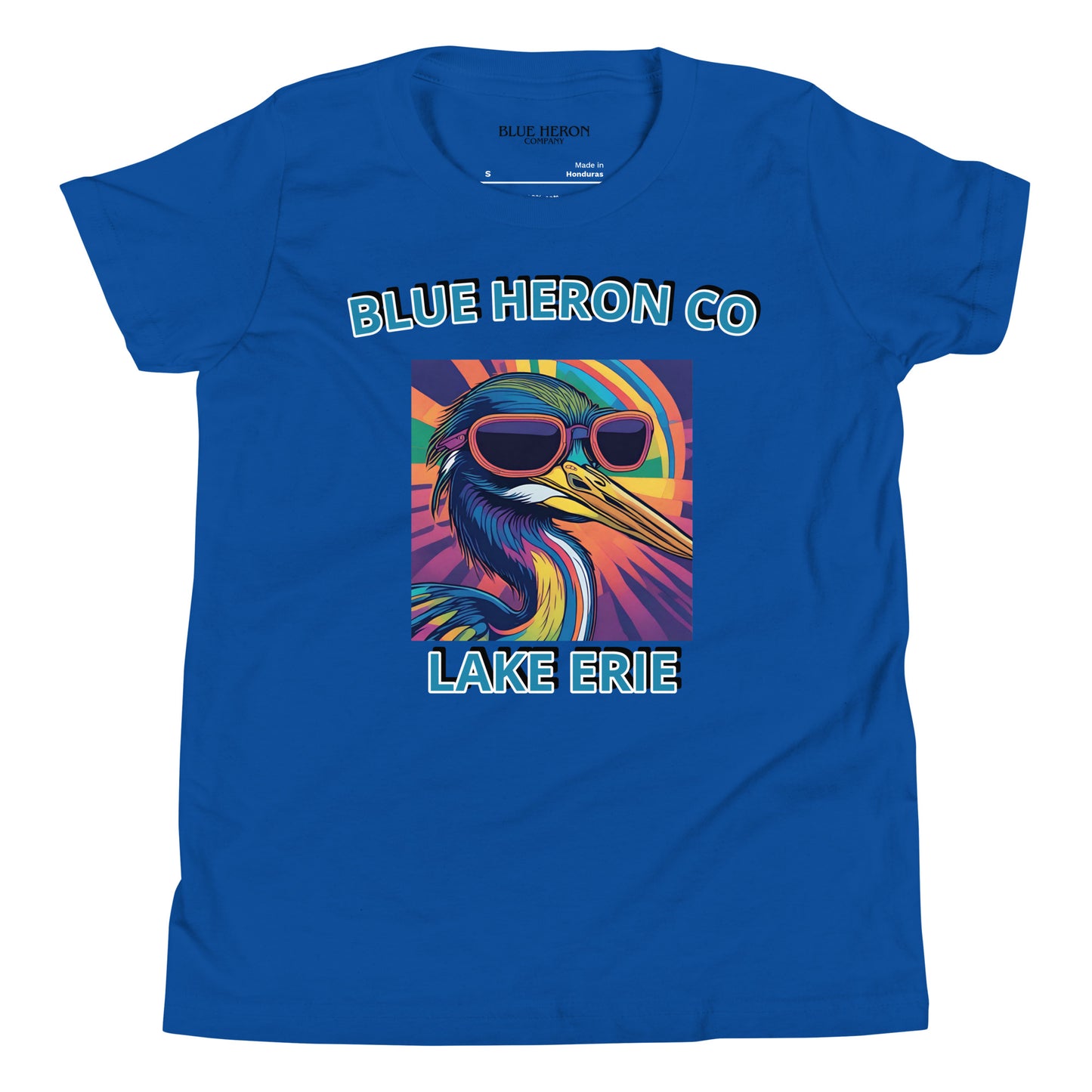 Colorful Heron Youth Short Sleeve Tee