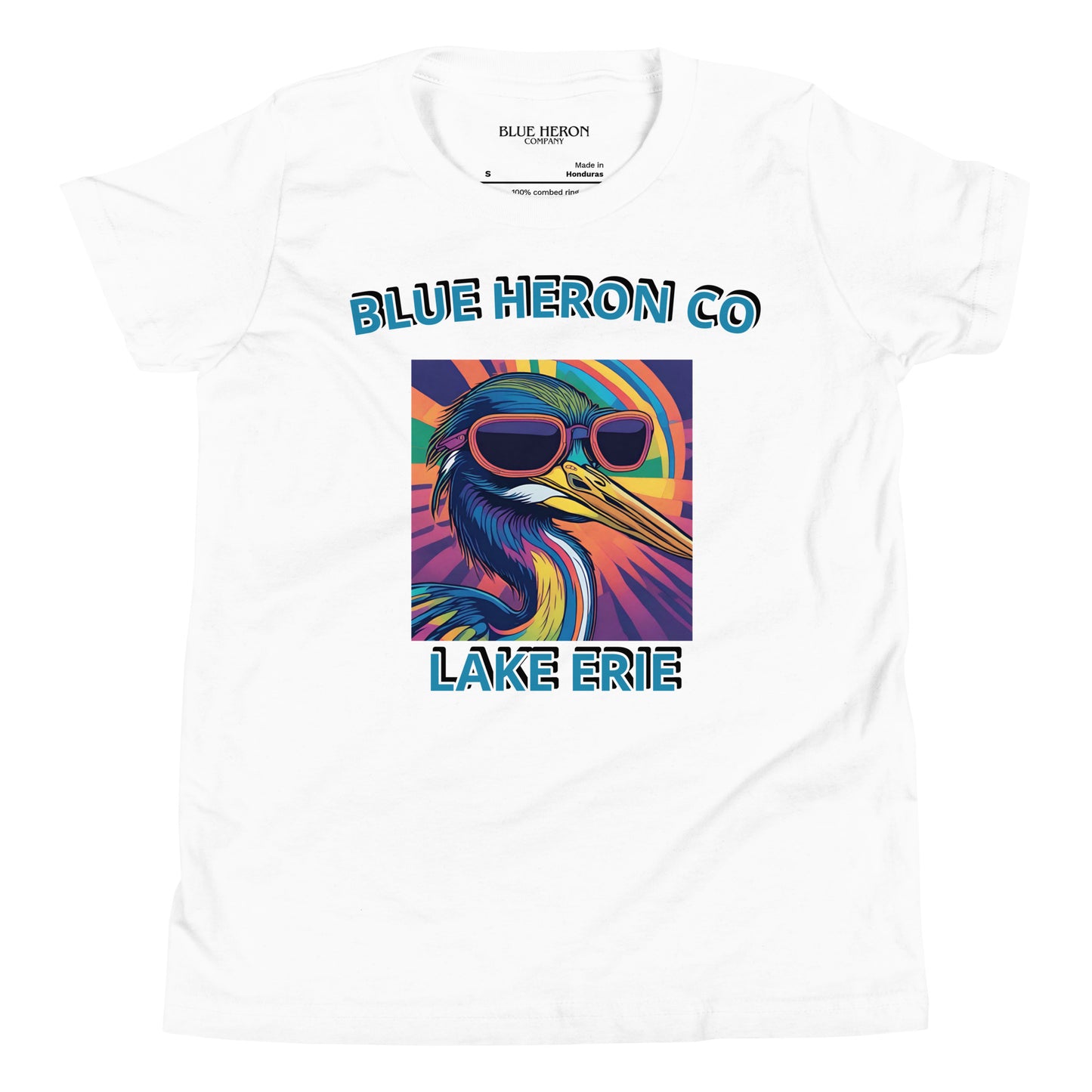 Colorful Heron Youth Short Sleeve Tee
