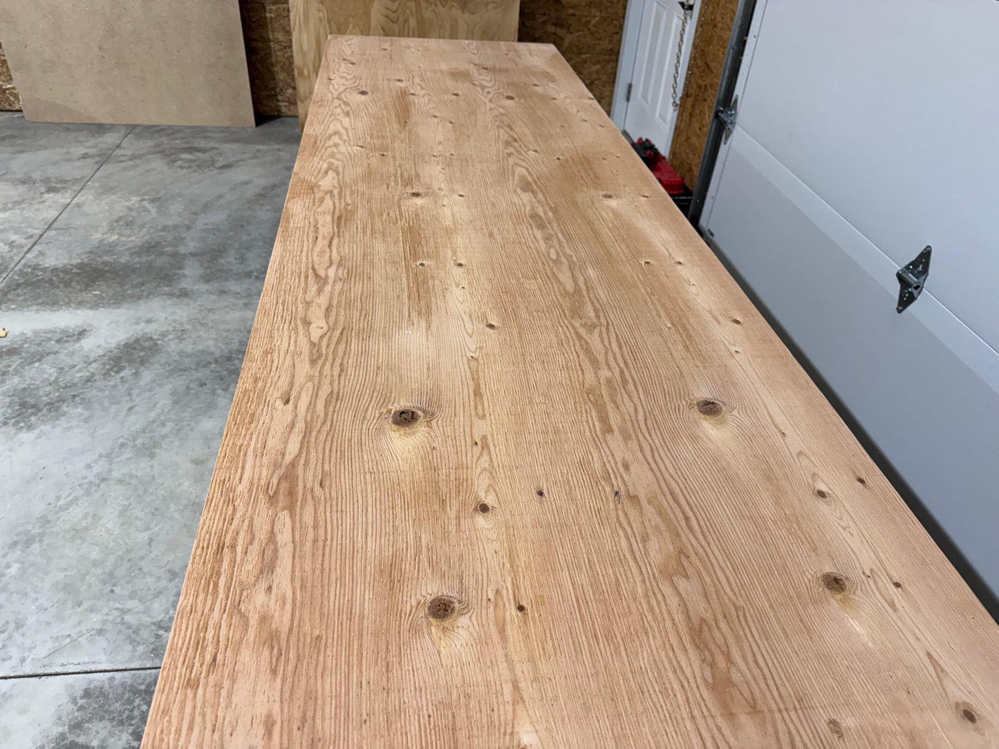 Tote Rack Organizer with work bench