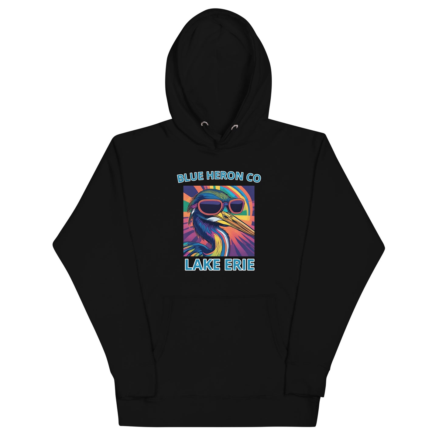 Colorful Heron Hoodie - Lake Erie