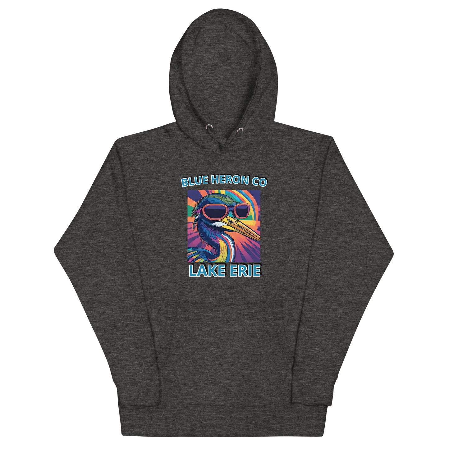 Colorful Heron Hoodie - Lake Erie