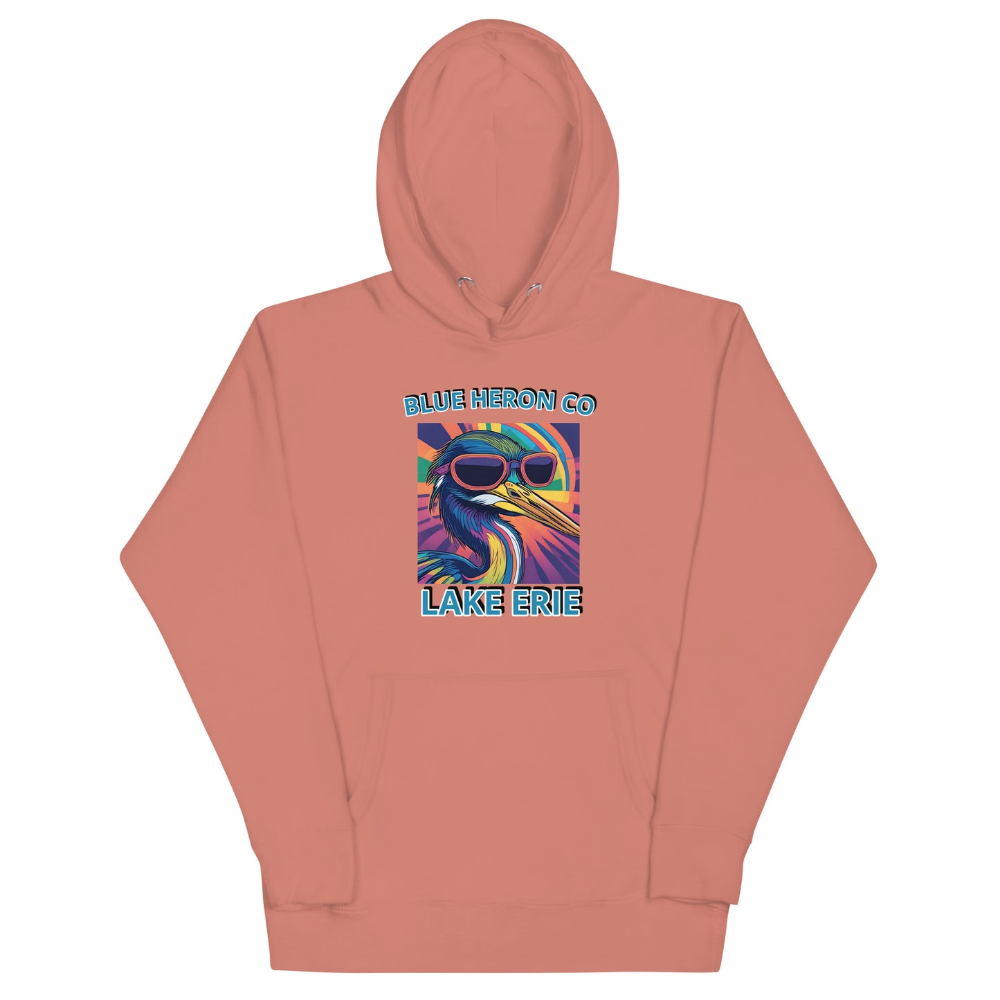 Colorful Heron Hoodie - Lake Erie