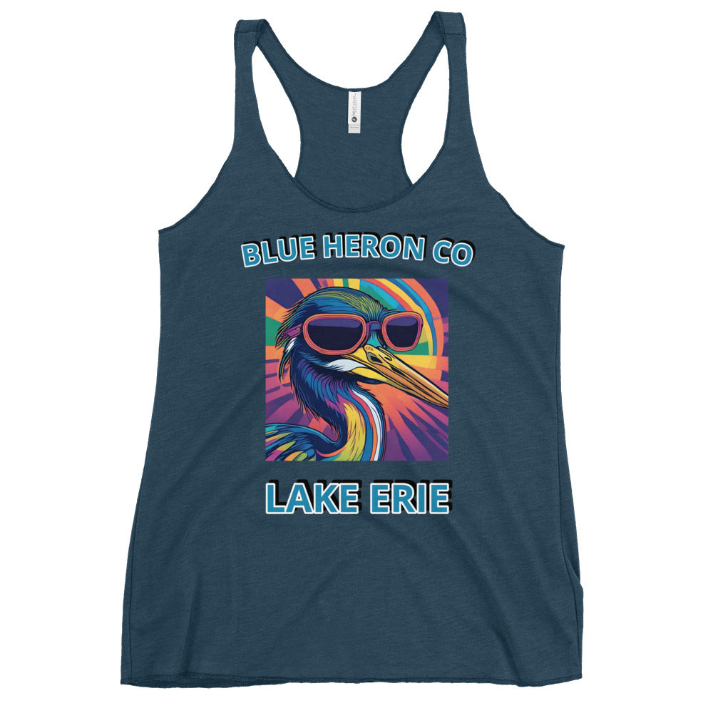 Colorful Heron Women's Racerback - Lake Erie