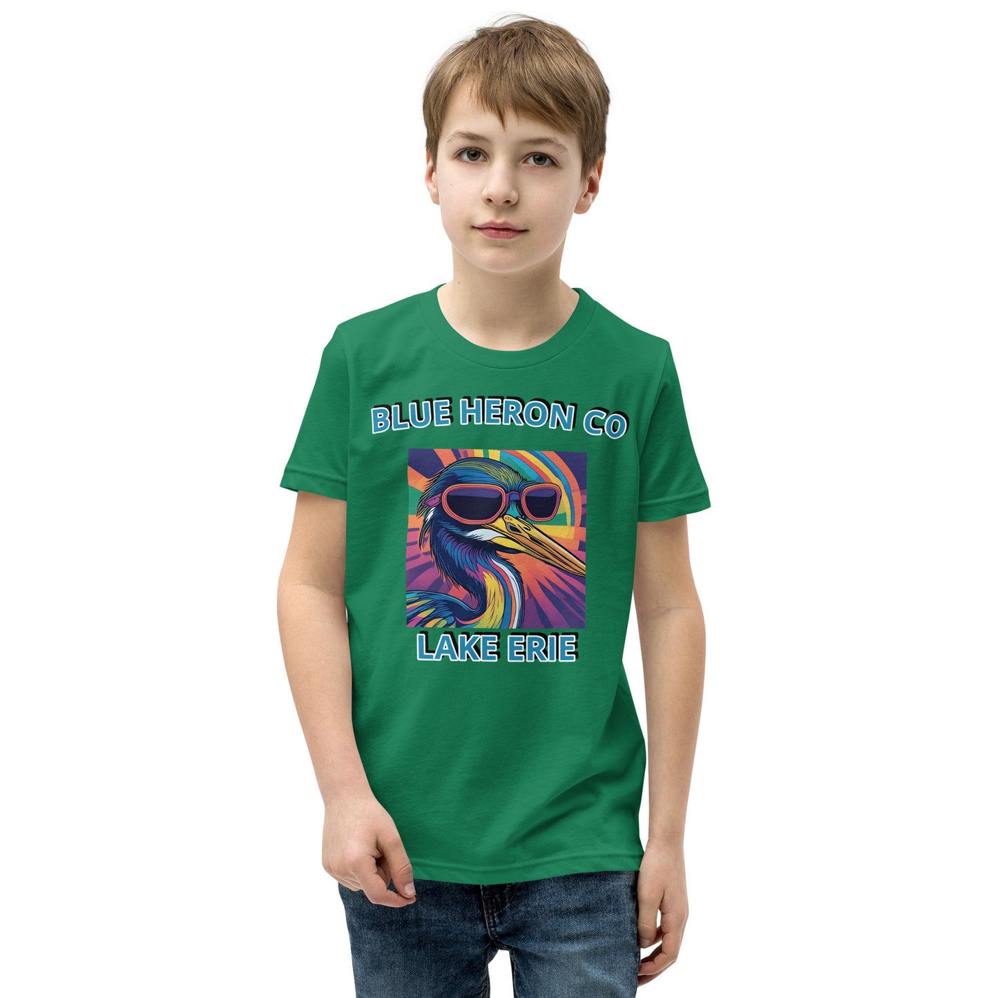 Colorful Heron Youth Short Sleeve Tee